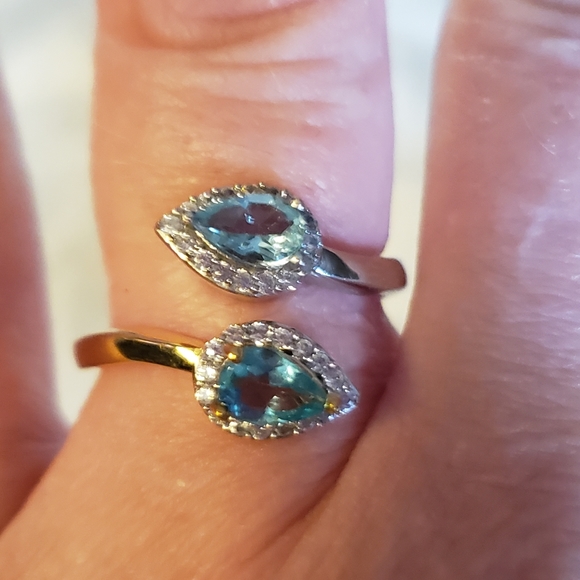 Host Pick 🌟 Madagascar Paraiba Aqua&Green Apatite Ring - Picture 11 of 13